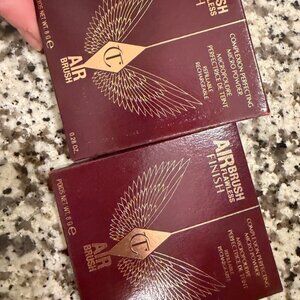 Charlotte Tilbury Airbrush Flawless Finish Setting Powder -Medium #2 NEW pack 2